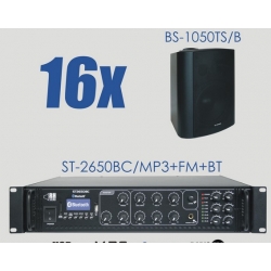 Zestaw ST-2650BC/MP3+FM+BT + 16x BS-1050TS/B